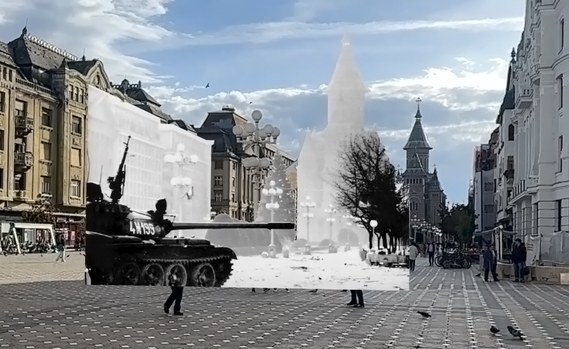 XReco_AR Experience ZAUBAR Timisoara XReco_AR experience of a historical image of Timisoara, Romania 1989