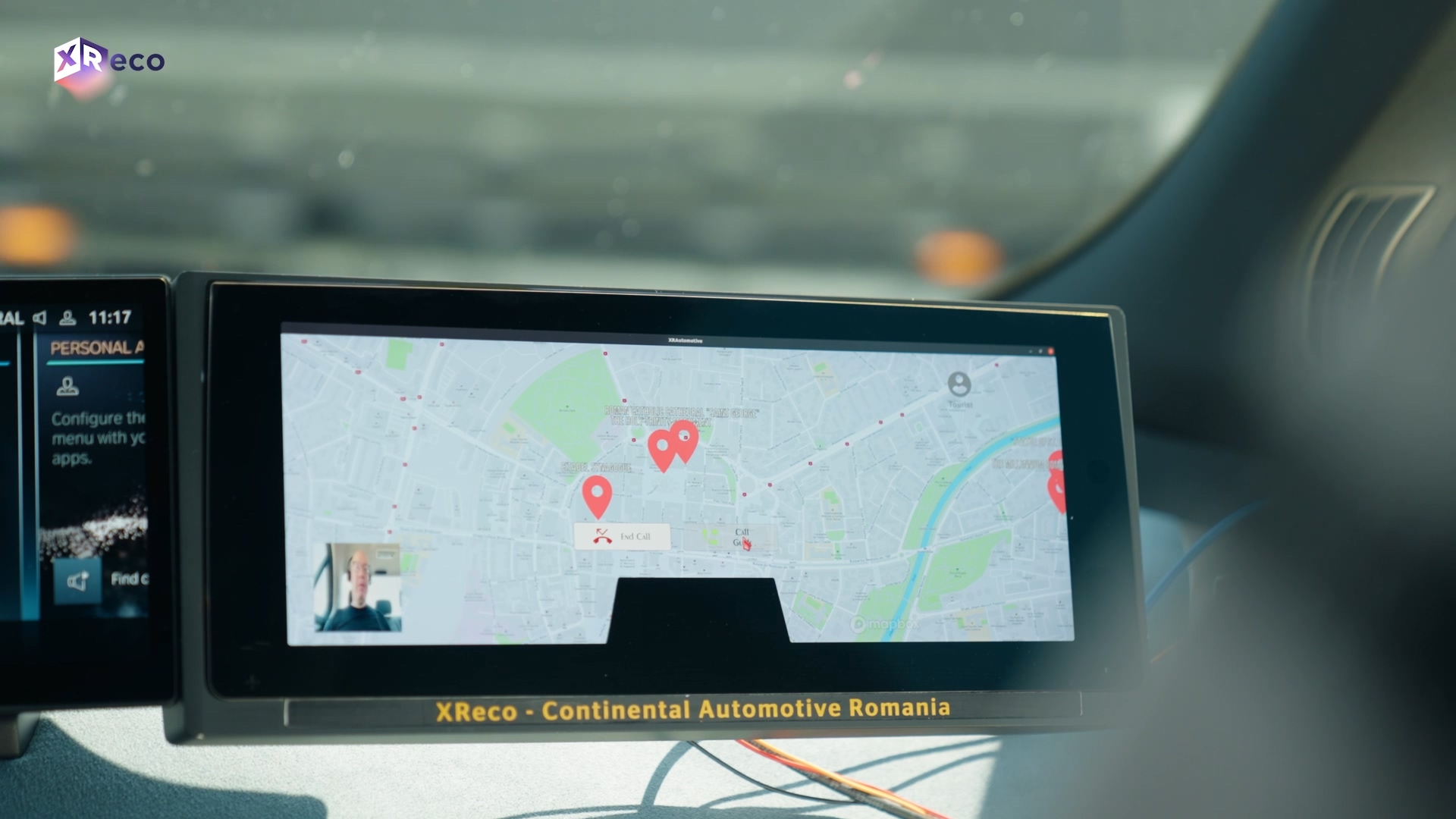 Figure2_XReco location display in car XReco location display in car